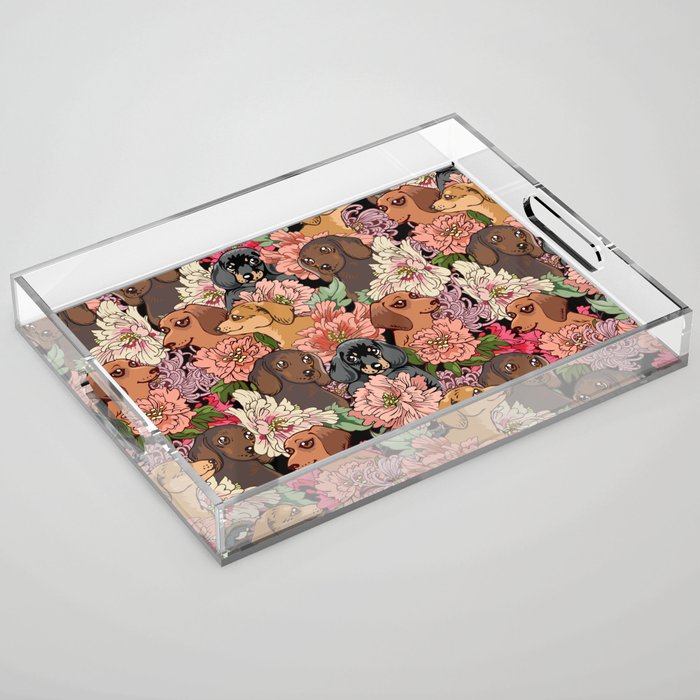 Because Dachshund Acrylic Tray Gallery Image 1