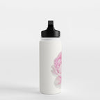 Peony flower painted in watercolor Water Bottle Gallery Image 3