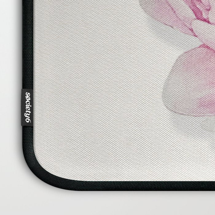 Peony flower painted in watercolor Laptop Sleeve Gallery Image 3