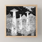 Dino abduction Mini Art Print Gallery Image 1