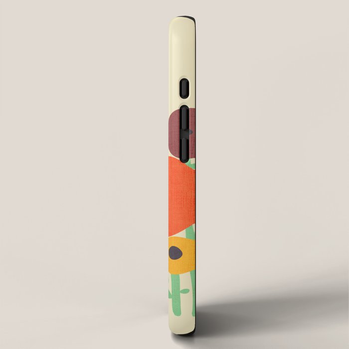 Cat in flower garden iPhone Case Gallery Image 2