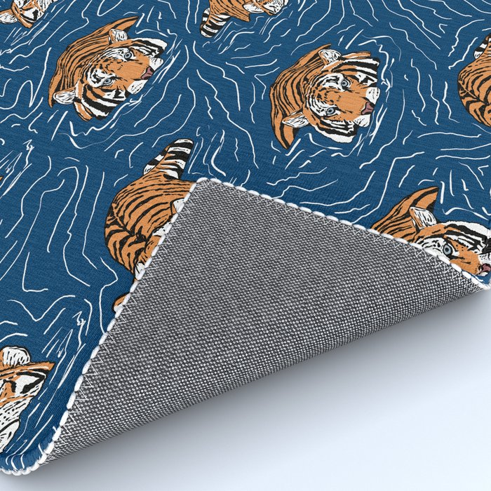 Tigers in the water Rug Gallery Image 4