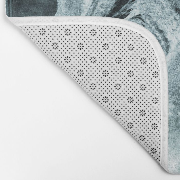 grey green brushstrokes 2 Bath Mat Gallery Image 2