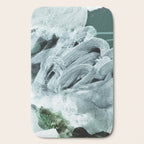 grey green brushstrokes 2 Bath Mat Gallery Image 2