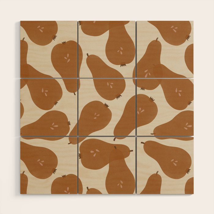 Pear Bowl Wood Wall Art Gallery Image 1