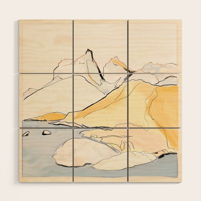 landscape 08 Wood Wall Art Gallery Image 1