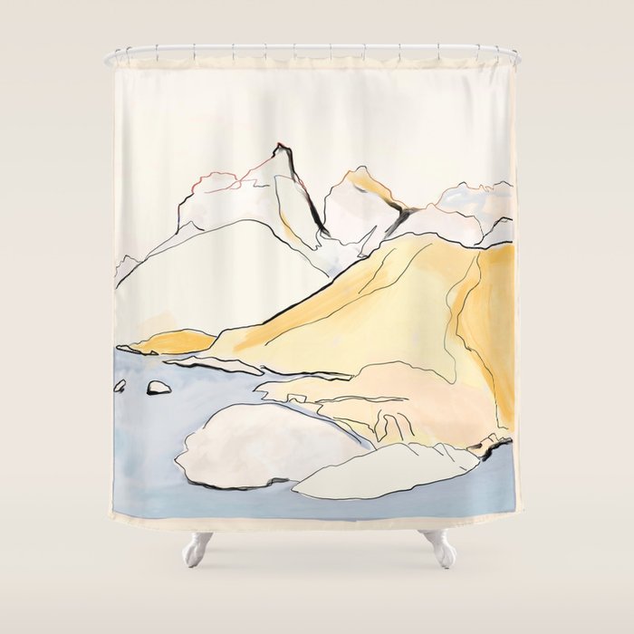 landscape 08 Shower Curtain Gallery Image 1