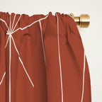 Gisela Geometric Line Art - Pomegranate Red Window Curtain Gallery Image 2
