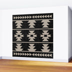 Southwestern Pattern 129 Black and Linen Wall Mural Gallery Image 2