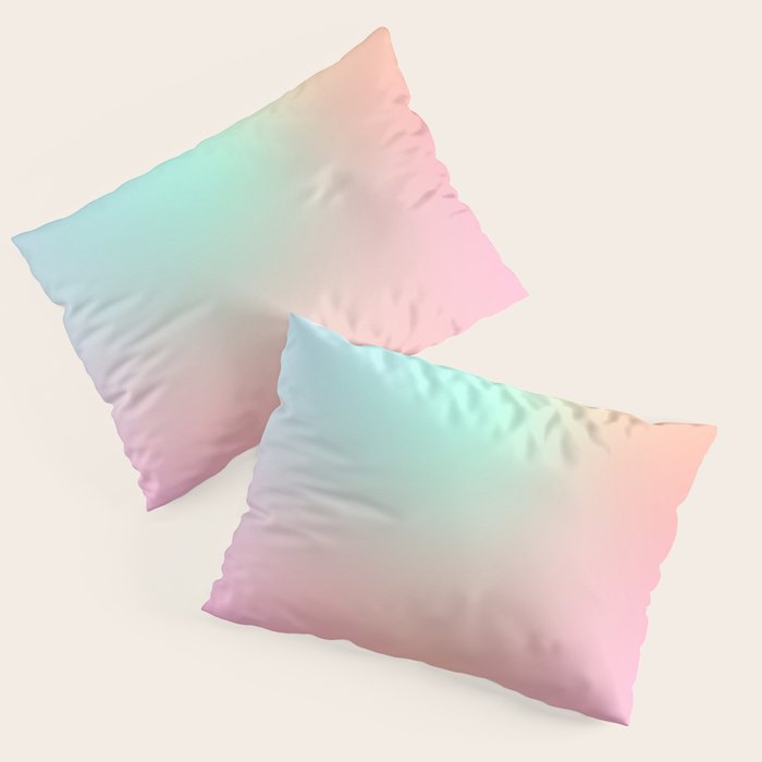 The optimistic  Rainbow Gradient Pillow Sham Gallery Image 1
