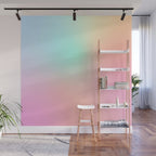 The optimistic  Rainbow Gradient Wall Mural Gallery Image 1
