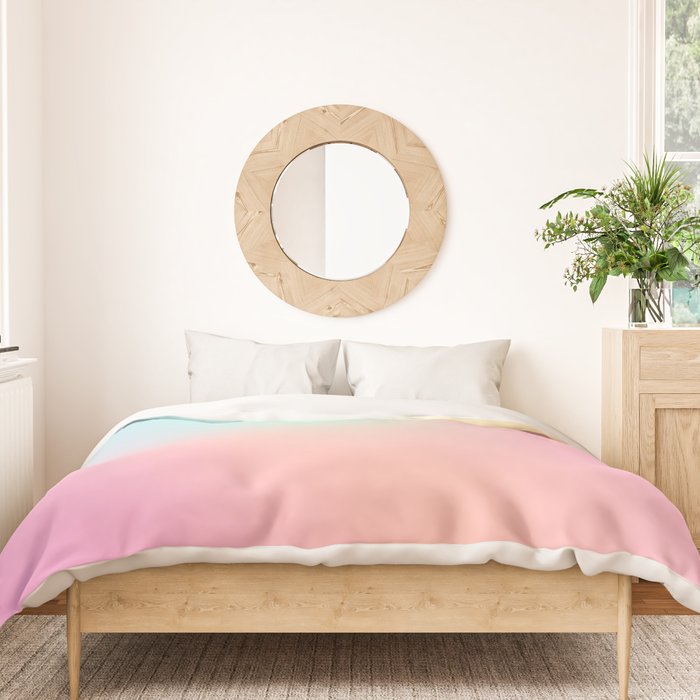 The optimistic  Rainbow Gradient Duvet Cover Gallery Image 3