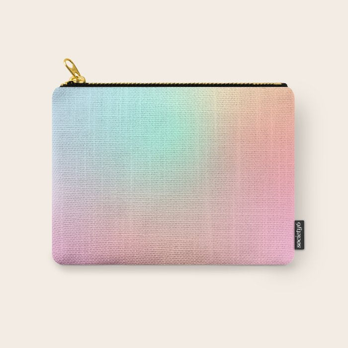 The optimistic  Rainbow Gradient Carry All Pouch Gallery Image 1