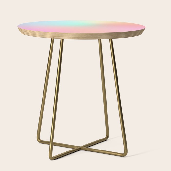 The optimistic  Rainbow Gradient Side Table Gallery Image 1