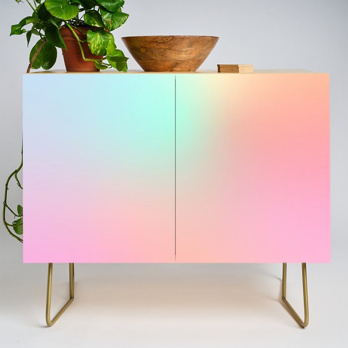 The optimistic  Rainbow Gradient Credenza Gallery Image 1
