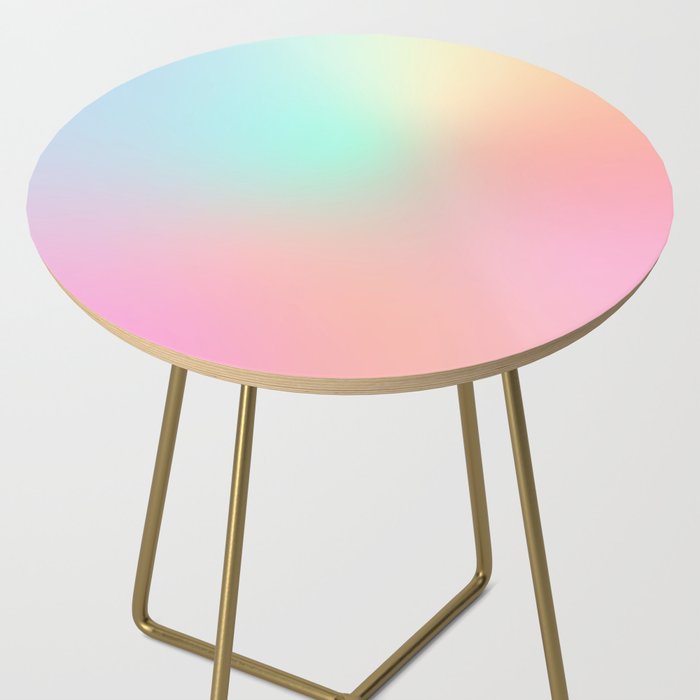 The optimistic  Rainbow Gradient Side Table Gallery Image 2