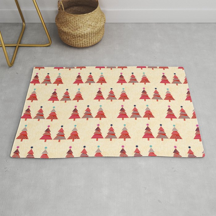 Three Christmas Trees Rug Gallery Image 1