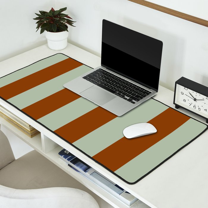 Crystal and Tobacco Stripes Desk Mat Gallery Image 2