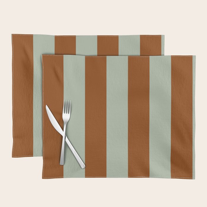 Crystal and Tobacco Stripes Placemat Gallery Image 1