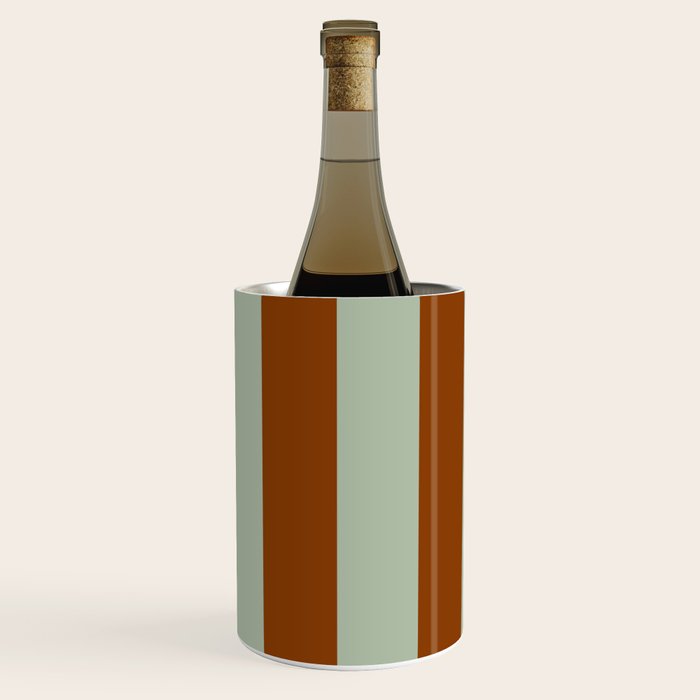 Crystal and Tobacco Stripes Wine Chiller Gallery Image 2