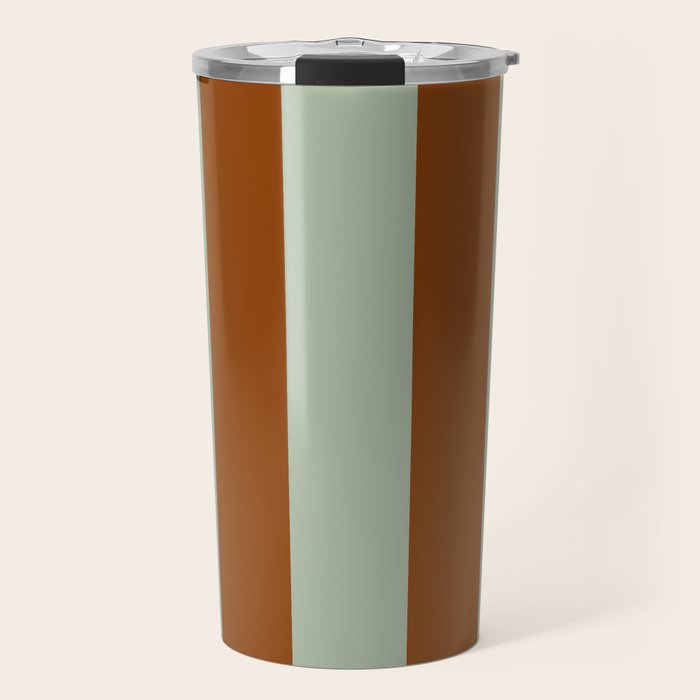 Crystal and Tobacco Stripes Travel Mug Gallery Image 1