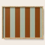 Crystal and Tobacco Stripes Serving Tray Gallery Image 1