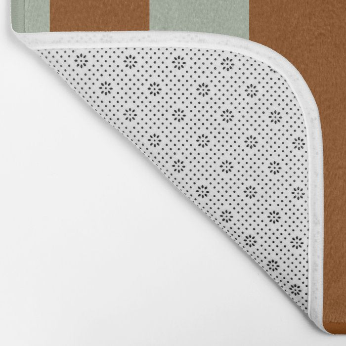 Crystal and Tobacco Stripes Bath Mat Gallery Image 2