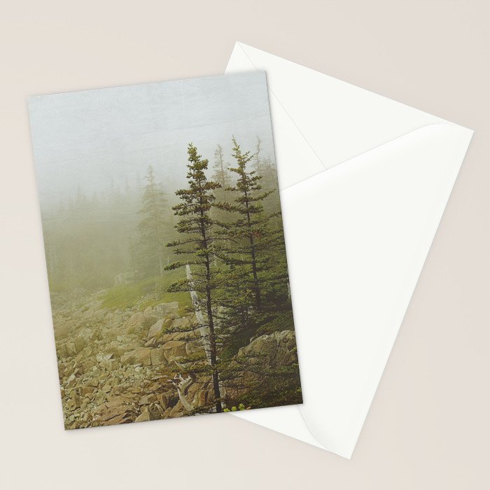 Maine Coast Landscape - Travel photography nature landscape moody decor Stationery Card Gallery Image 2