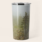 Maine Coast Landscape - Travel photography nature landscape moody decor Travel Mug Gallery Image 1