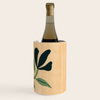 Painterly Abstract Black Flower Wine Chiller Gallery Image 3