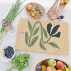 Painterly Abstract Black Flower Cutting Board Gallery Image 2