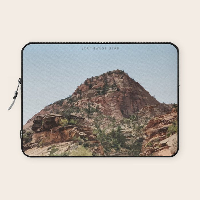 Visit Zion National Park Laptop Sleeve Gallery Image 1