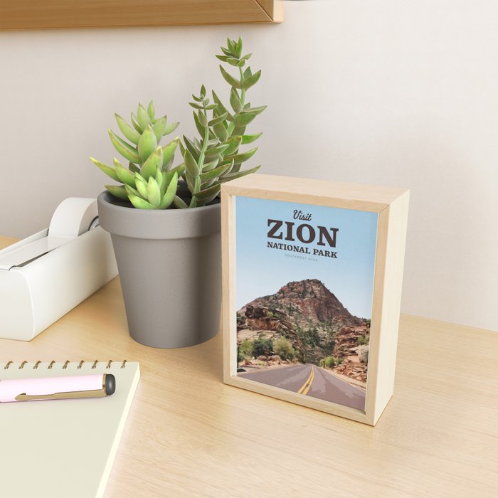 Visit Zion National Park Mini Art Print Gallery Image 2