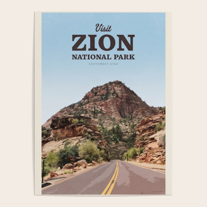 Visit Zion National Park Poster Gallery Image 1