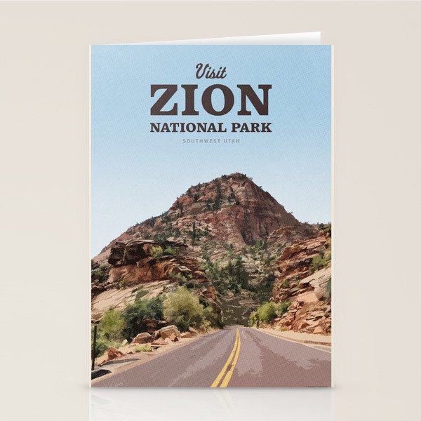 Visit Zion National Park Stationery Card Gallery Image 2