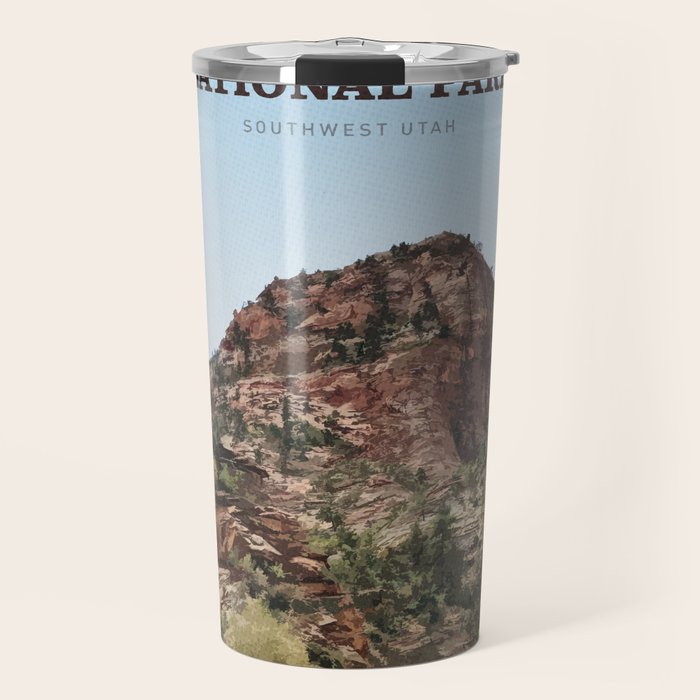 Visit Zion National Park Travel Mug Gallery Image 1