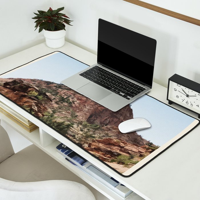 Visit Zion National Park Desk Mat Gallery Image 2