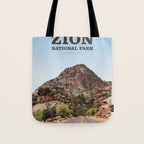 Visit Zion National Park Tote Bag Gallery Image 1