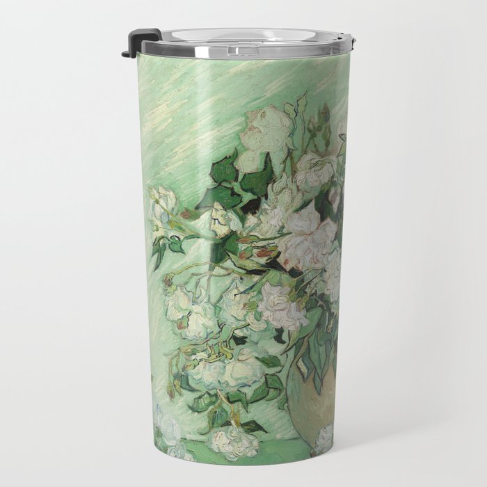 Vincent van Gogh - Roses Travel Mug Gallery Image 3