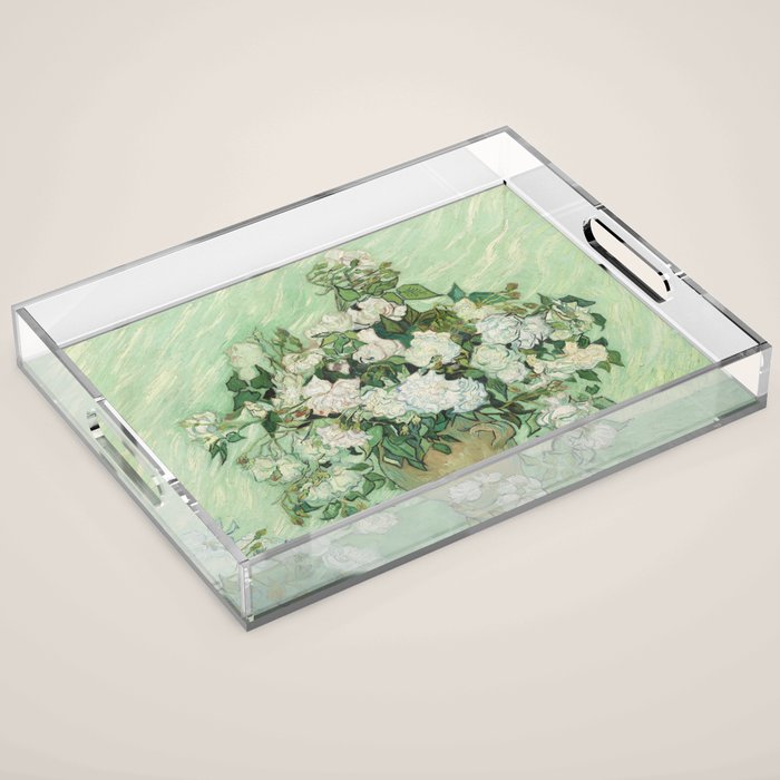 Vincent van Gogh - Roses Acrylic Tray Gallery Image 1