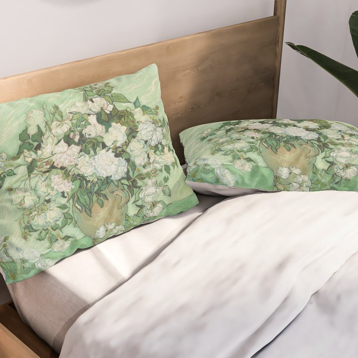 Vincent van Gogh - Roses Pillow Sham Gallery Image 2