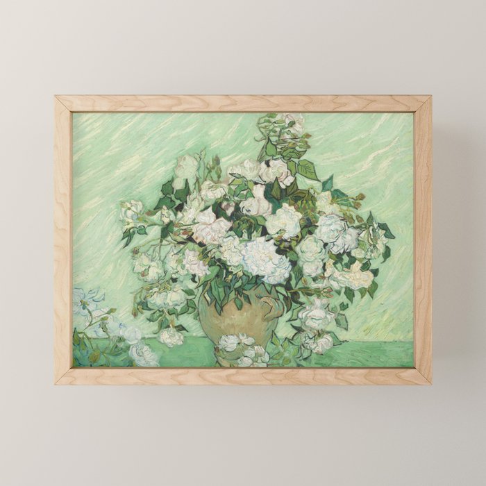 Vincent van Gogh - Roses Mini Art Print Gallery Image 1