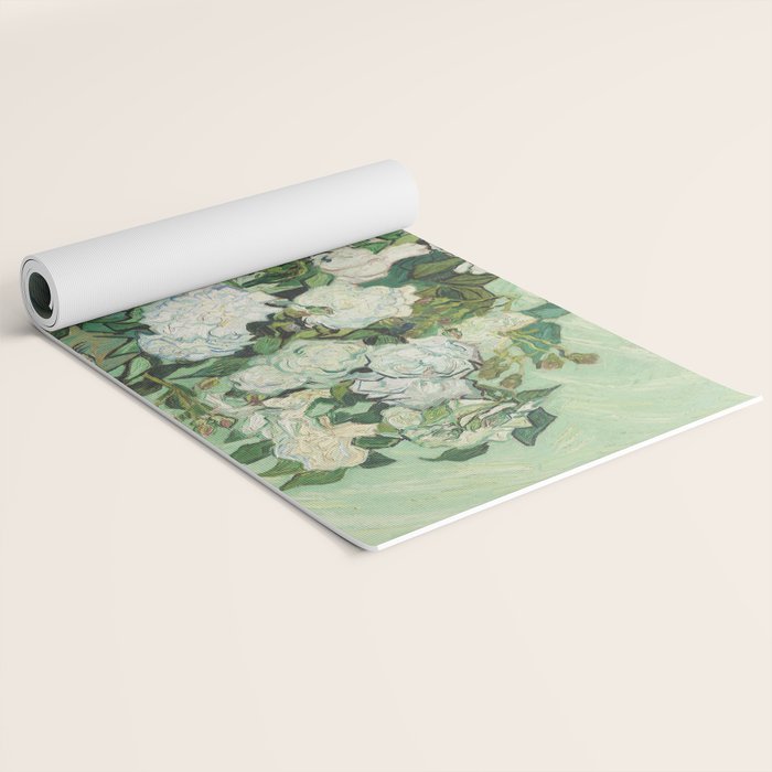 Vincent van Gogh - Roses Yoga Mat Gallery Image 2