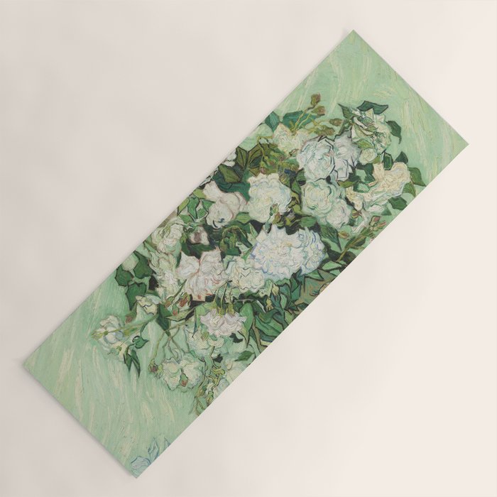 Vincent van Gogh - Roses Yoga Mat Gallery Image 1