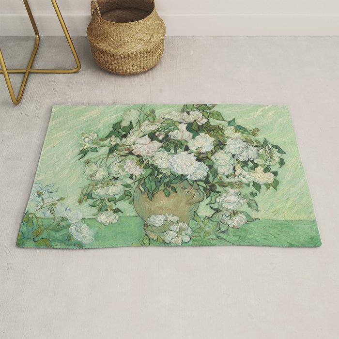 Vincent van Gogh - Roses Rug Gallery Image 1