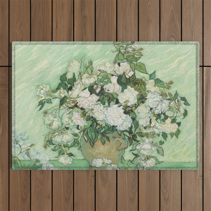 Vincent van Gogh - Roses Outdoor Rug Gallery Image 1