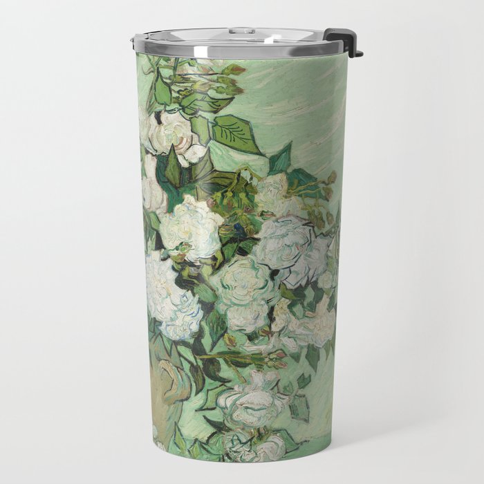 Vincent van Gogh - Roses Travel Mug Gallery Image 2