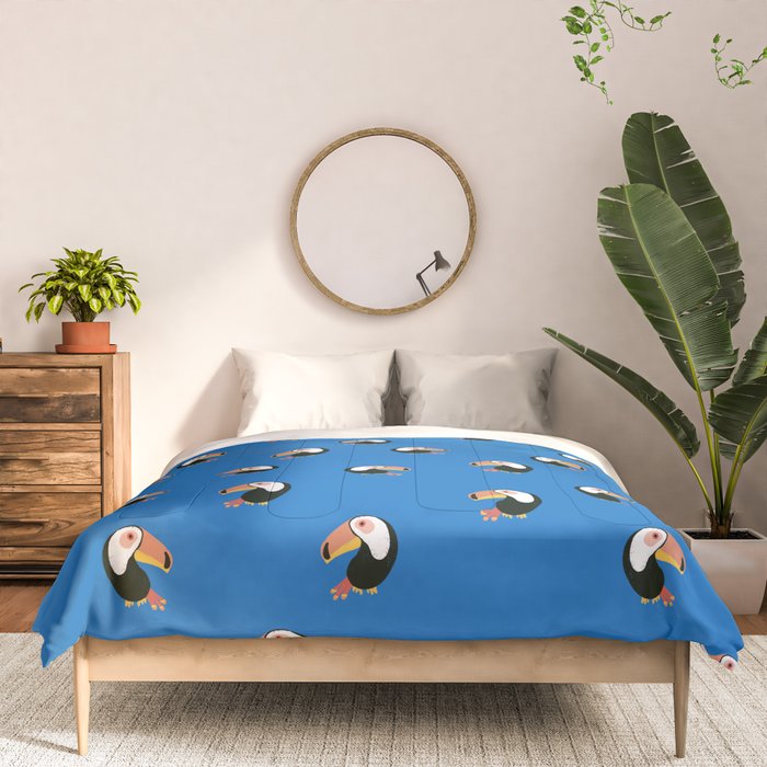 Toucans Blue Comforter Gallery Image 3