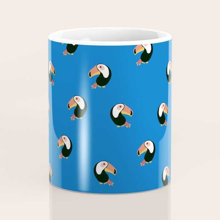 Toucans Blue Coffee Mug Gallery Image 4