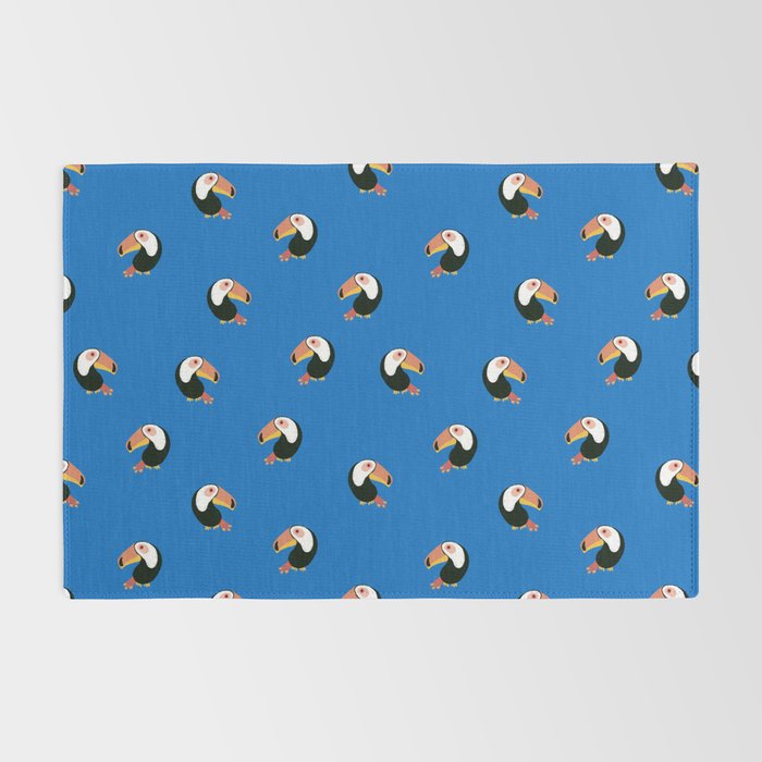 Toucans Blue Rug Gallery Image 2